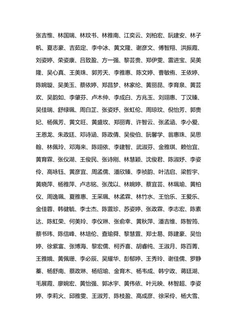 名字大全|10000中国普通人名大全